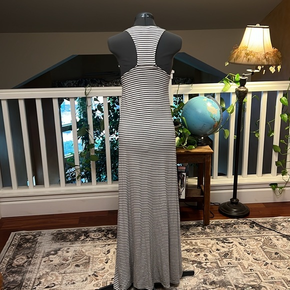 THML Kahlo Embroidered Racer Back Striped Maxi Dress - Picture 3 of 6